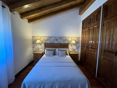 Cama o camas de una habitación en Complejo Rural Los Cachos