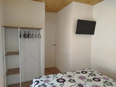 Cama o camas de una habitación en Berrocal de Aldea en Cabo