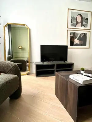Una televisión o centro de entretenimiento en Apartamentos Élite - Art Collection - Leonardo