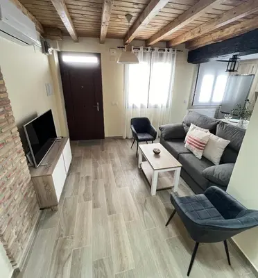 Una televisión o centro de entretenimiento en Casa Rural Casa Isabel
