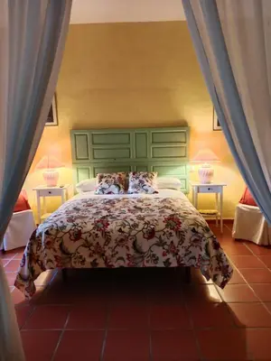 Cama o camas de una habitación en Hotel Rural El Vaqueril