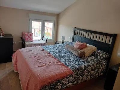 Cama o camas de una habitación en Apartamento rural en Sierra de Gredos