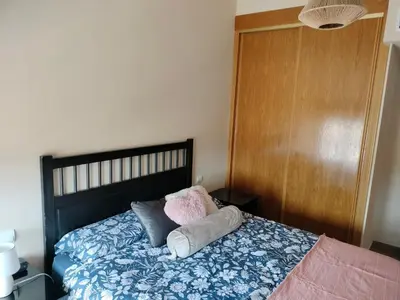 Cama o camas de una habitación en Apartamento rural en Sierra de Gredos
