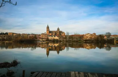 Vista de un río cerca de este apartamento
