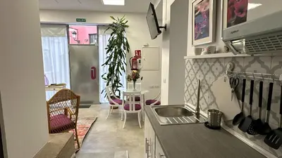 Una cocina o zona de cocina en Pizarro 23, en el corazón de Cáceres