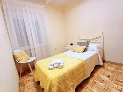 Cama o camas de una habitación en Apartamento San Vicente