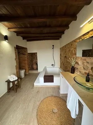 Cama o camas de una habitación en Casa Rural La Viña