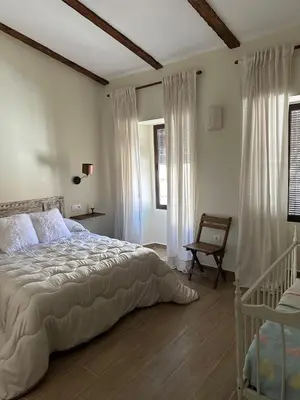 Cama o camas de una habitación en Casa Rural La Viña