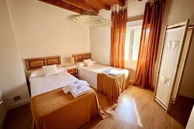 Cama o camas de una habitación en Casa con Encanto en Candeleda