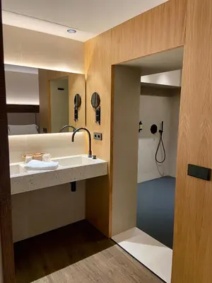 Un baño de HOTEL RURAL FINCA LA DESA