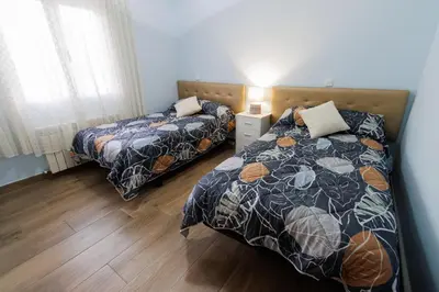 Cama o camas de una habitación en La casita