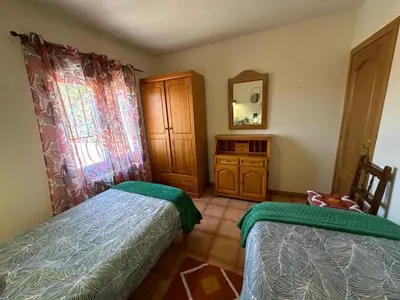 Cama o camas de una habitación en Casa Rural LA PICOTILLA