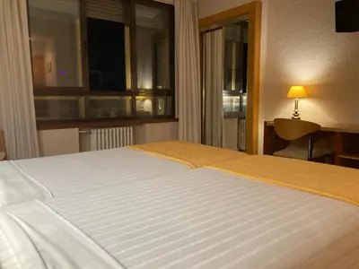 Cama o camas de una habitación en Hotel Condal