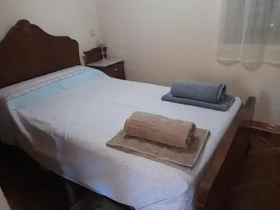 Cama o camas de una habitación en Casa Rural El Brocense - Navamorales