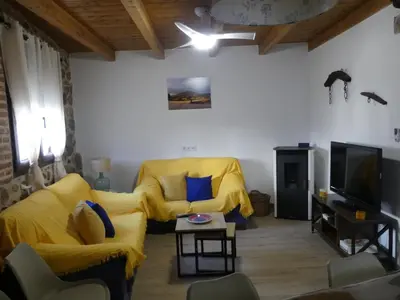 Zona de estar de La casa del rollo