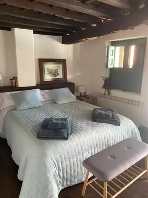 Cama o camas de una habitación en Casa Rural Cerro del Mariscal