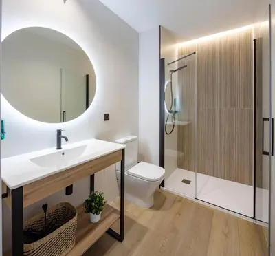 Un baño de Apartamentos Turísticos D10