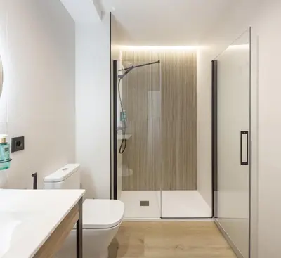 Un baño de Apartamentos Turísticos D10
