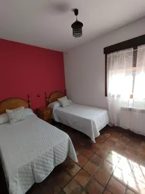 Cama o camas de una habitación en Casa La Peguera