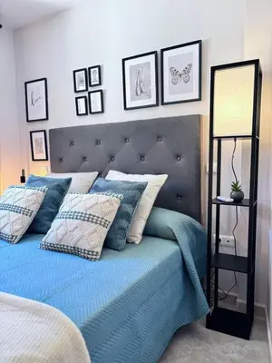 Cama o camas de una habitación en Casita El Gorrión