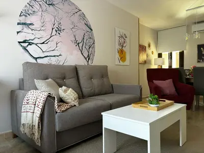 Zona de estar de Casita El Gorrión