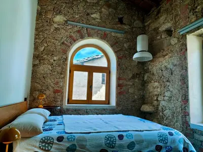 Cama o camas de una habitación en Casa El Caney en Corazón de La Vera