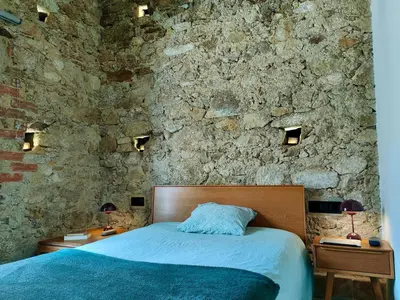 Cama o camas de una habitación en Casa El Caney en Corazón de La Vera