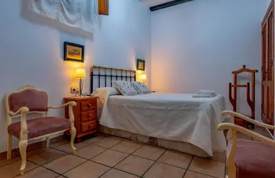 Cama o camas de una habitación en El Cerrillo