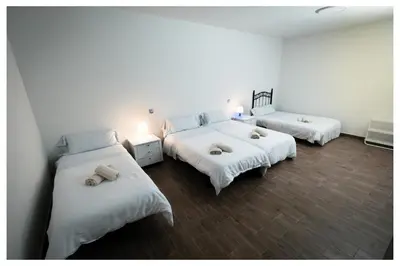Cama o camas de una habitación en La Canciella de Mijares
