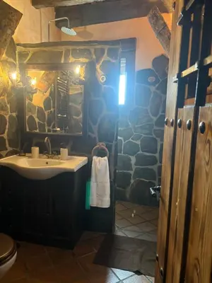Un baño de Casa rural Domínguez