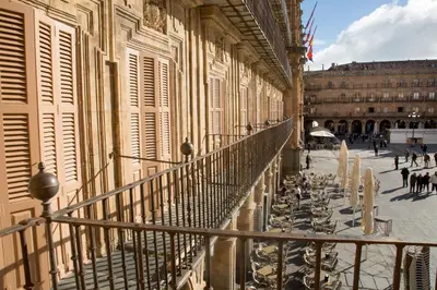 Un balcón o terraza de El capricho Balcón en la Plaza Mayor Salamanca Collection Luxury