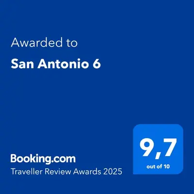 Certificado, premio, señal o documento que está expuesto en San Antonio 6