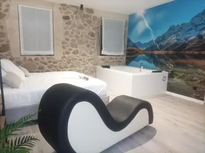 Zona de estar de The Romantic Loft
