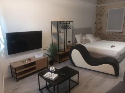 Cama o camas de una habitación en The Romantic Loft