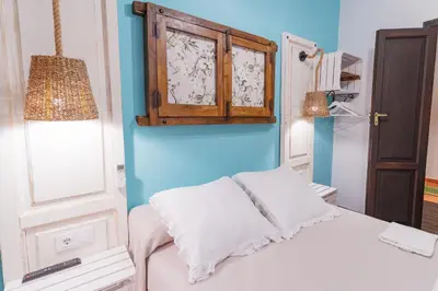 Cama o camas de una habitación en Casa rural el rincón del Altozano