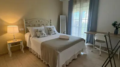 Cama o camas de una habitación en PUEBLO ENCANTO, Apartamento Rural