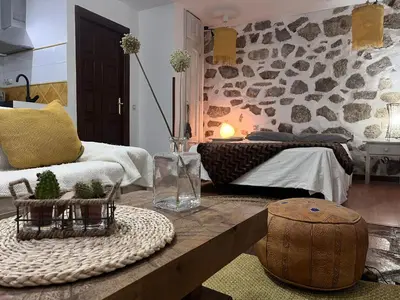 Cama o camas de una habitación en La cerra -Tiny-house