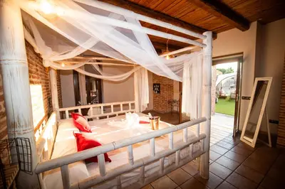 Cama o camas de una habitación en Villas de Miranda