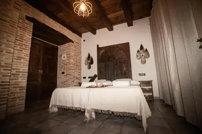 Cama o camas de una habitación en Villas de Miranda
