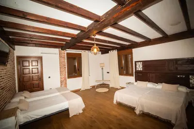 Cama o camas de una habitación en Villas de Miranda