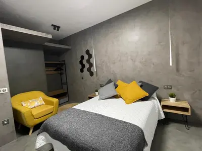 Cama o camas de una habitación en Skyline Plasencia