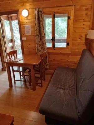 Zona de estar de Camping La Eliza Lanzahíta