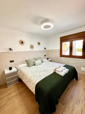 Cama o camas de una habitación en El Balcón De Gredos
