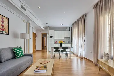 Zona de estar de Que Bueno Que Viniste Cáceres
