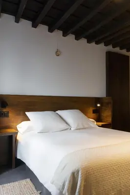Cama o camas de una habitación en La Antigua Fonda Relator