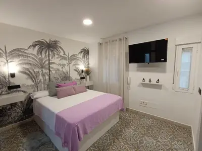 Cama o camas de una habitación en Estudio The Room Tres Ocho