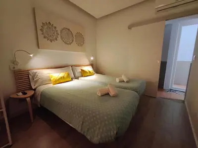 Cama o camas de una habitación en AT Marem II