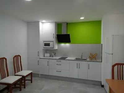 Una cocina o zona de cocina en Apartamento Sanin 3