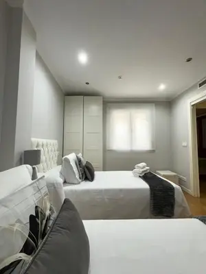 Cama o camas de una habitación en Apartamento Boutique Plaza Mayor