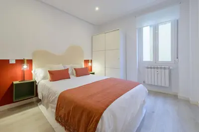 Cama o camas de una habitación en APT - Plaza Mayor of Ávila - 1 min Alcazar